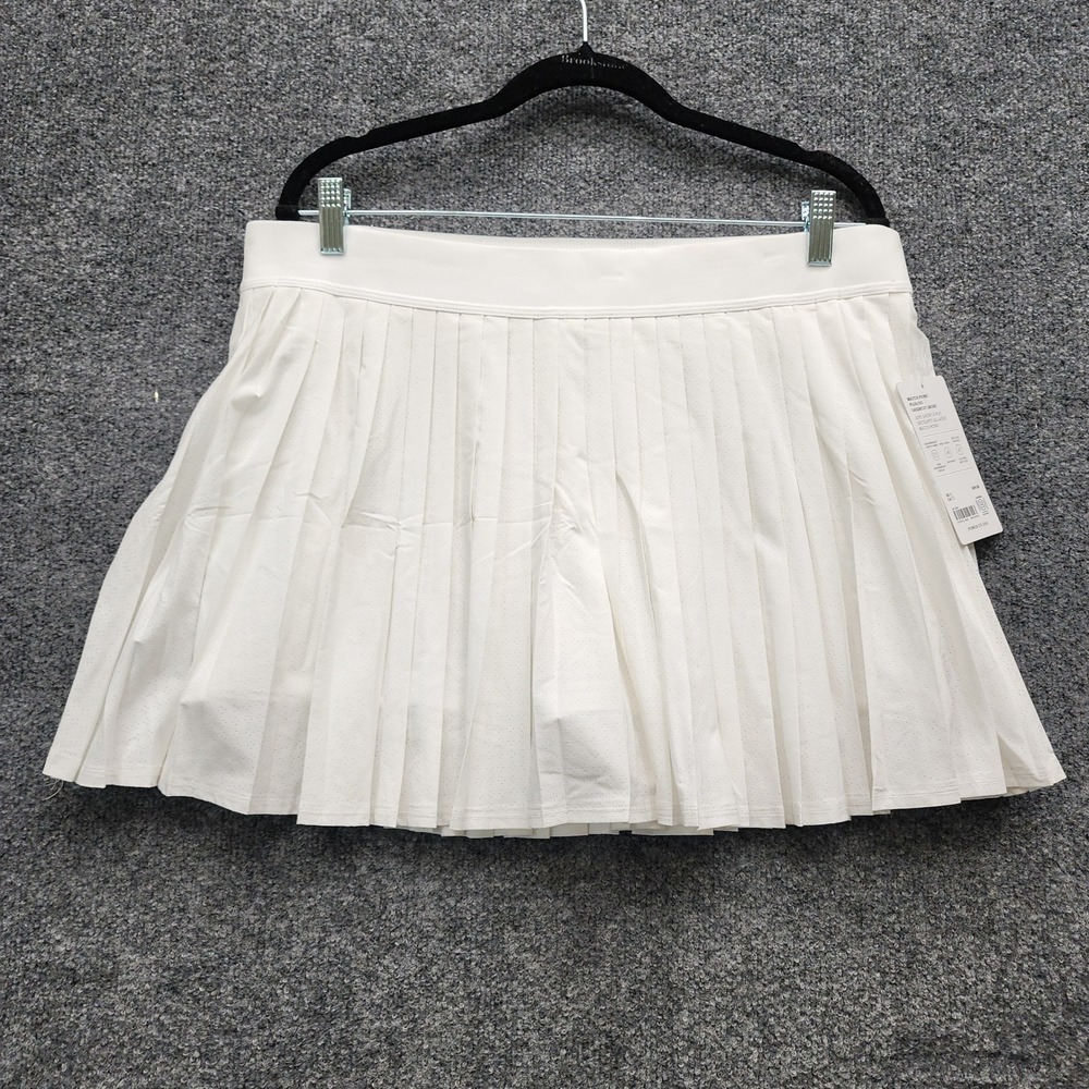 NWT Athleta Match Point Pleated Lasercut Womens Tennis Golf Skort XL